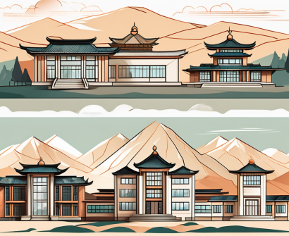A diverse collection of ten school buildings
