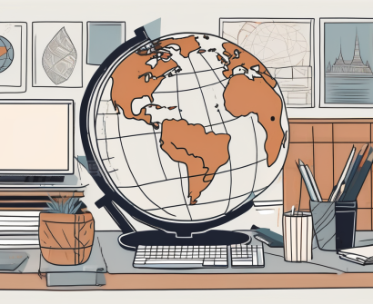 A classroom setting with diverse cultural elements