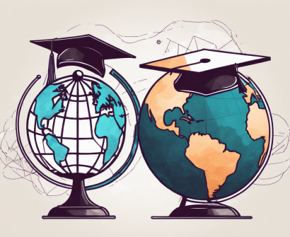Two graduation caps