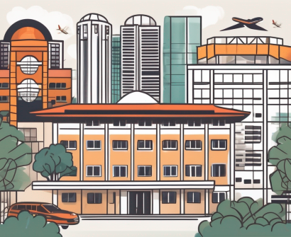 A diverse array of international school buildings in singapore