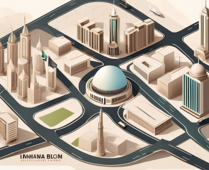 Five different iconic landmarks from the top five cities in uae