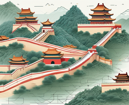 Various iconic chinese landmarks