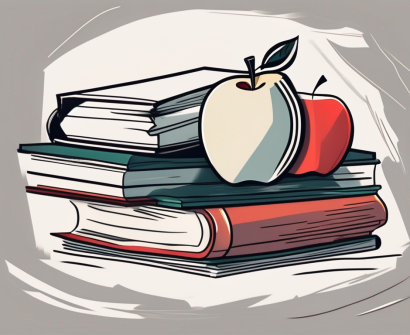 A heavy stack of books and papers teetering on the edge of a desk