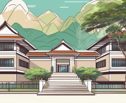 An international school building in thailand