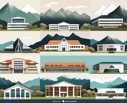 Five different school buildings