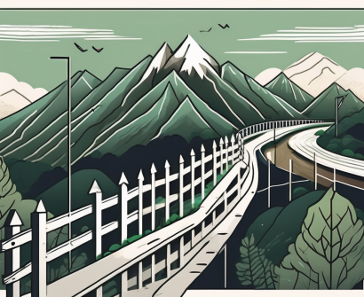 Various symbolic obstacles such as a tall fence