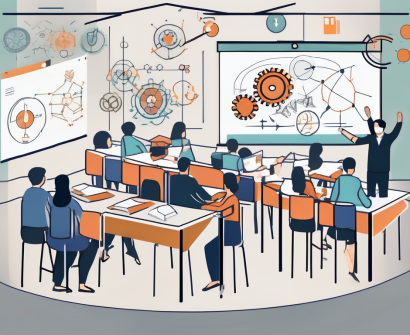 A classroom setting in thailand with an interactive quality teaching system (iqts) at the center