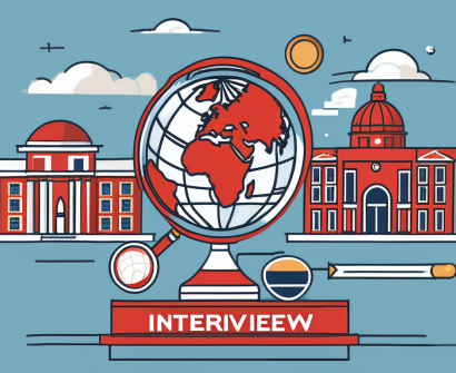 A globe with various iconic international school buildings from around the world