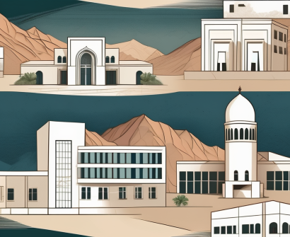 Five distinct school buildings