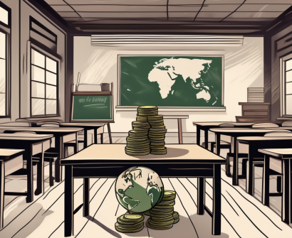 A traditional vietnamese classroom with a chalkboard
