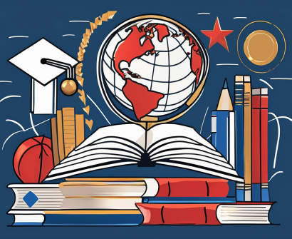 Various cultural symbols and educational tools