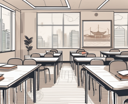 A classroom environment in singapore with diverse teaching aids