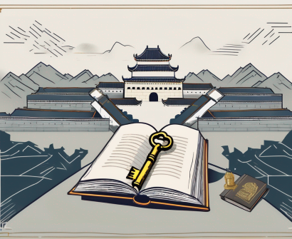 A symbolic key unlocking a book