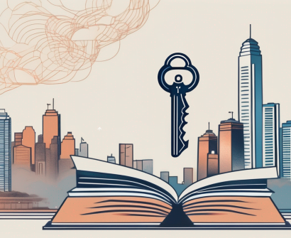 A symbolic key unlocking a book representing education