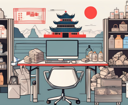 A classroom setting with a desk