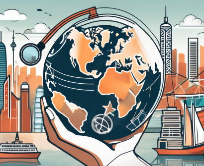 A symbolic key unlocking a globe