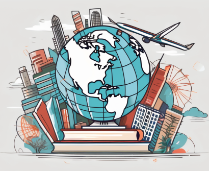 A globe with singapore highlighted