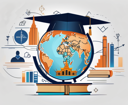 A globe with thailand highlighted