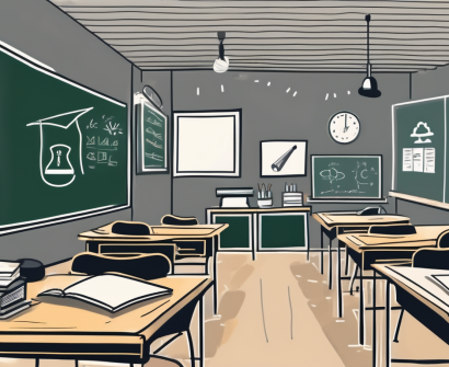 A classroom setting in the uk