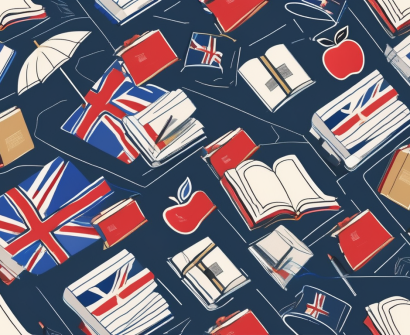 A pathway leading towards a stylized representation of the uk