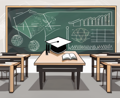 A classroom setting in dubai with cultural symbols