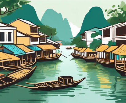 A vibrant vietnamese landscape