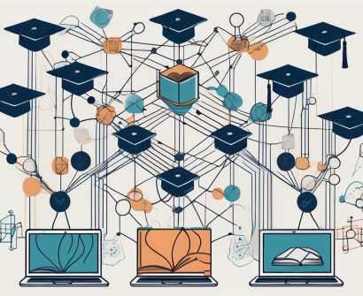 Interconnected nodes representing students