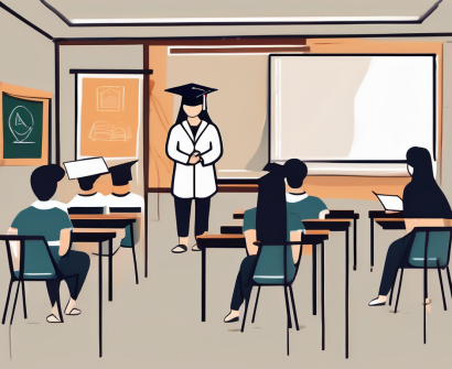 A classroom setting in malaysia with diverse cultural symbols