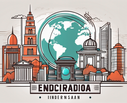 A vibrant indonesian cityscape with iconic landmarks