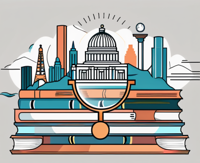 A symbolic hurdle track with five hurdles