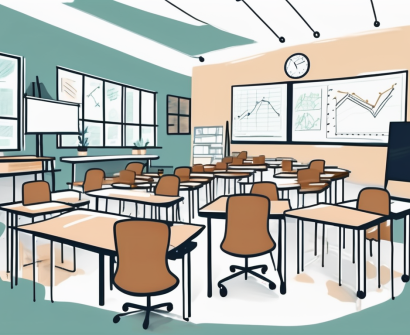 A classroom setting with diverse educational tools and resources