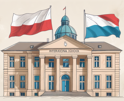 A quaint international school building in luxembourg