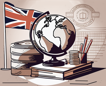 A classroom setting with a globe