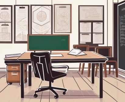 A classroom setting in bangkok with thai cultural elements