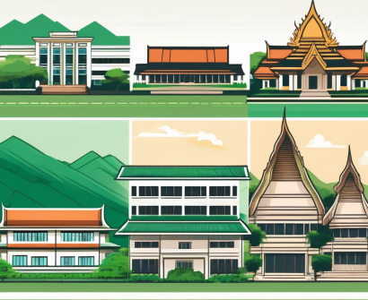 Five different school buildings