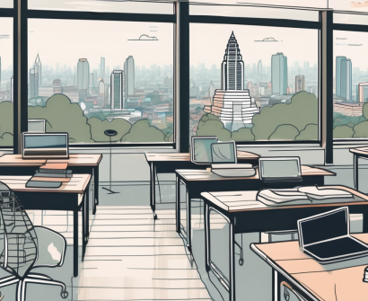 A modern classroom setting in bangkok