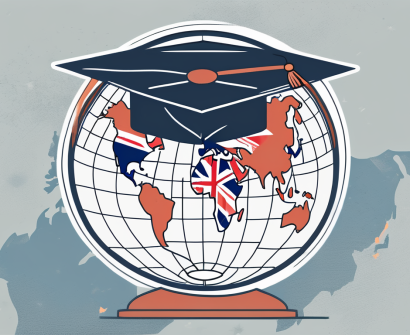 A globe with a graduation cap on top