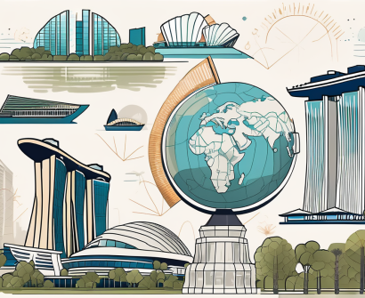 Various iconic landmarks in singapore