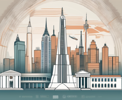 Various iconic landmarks from different cities around the world
