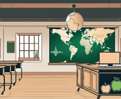 A classroom setting with traditional saudi arabian architectural elements