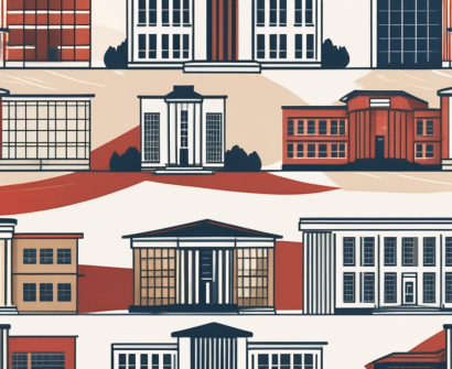Five different school buildings
