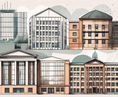 Five different school buildings