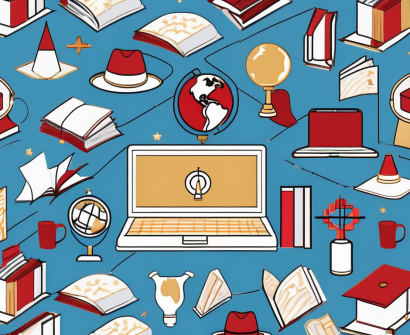 A global map dotted with academic cap icons to represent early excellence centres worldwide