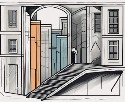 Various symbolic barriers like a closed book
