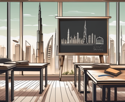 A classroom scene in dubai