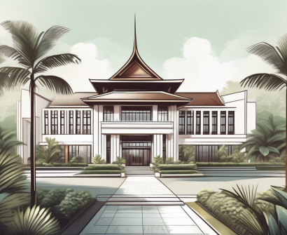 A luxurious school campus in thailand