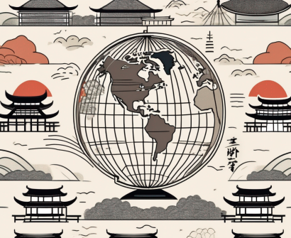 A globe highlighting japan and other top paying cities for international teachers