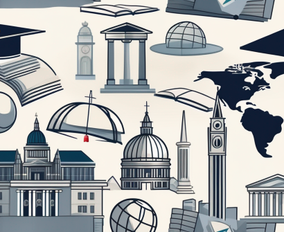 A diverse array of educational materials like globe