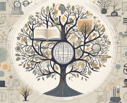 A flourishing tree with ten distinct branches