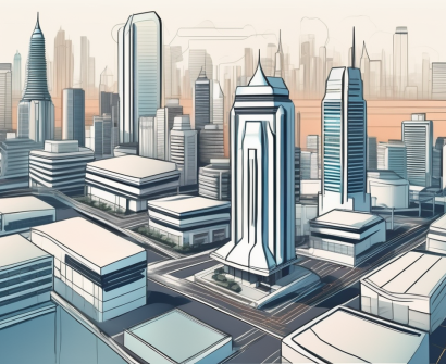 Modern bangkok cityscape with futuristic elements like advanced technology and ai